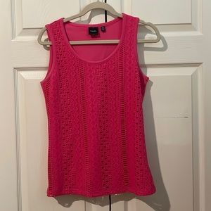 Rafaella Women's pink knitted tank top